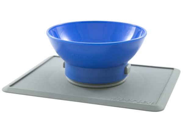 Suction Bowl + Placemat (Blue / Gray) - Image 3