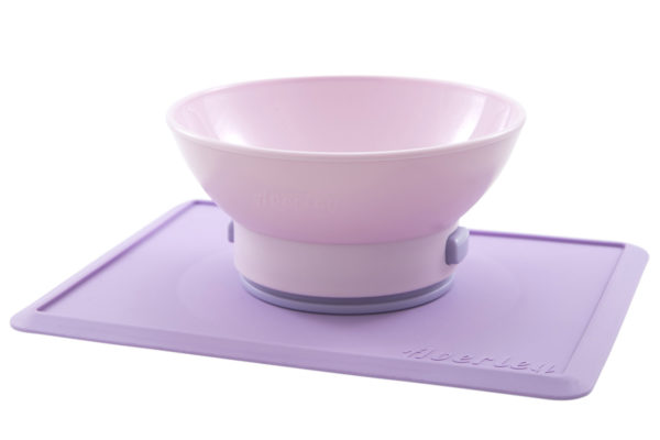 Suction Bowl + Placemat (Pink / Lavender) - Image 3