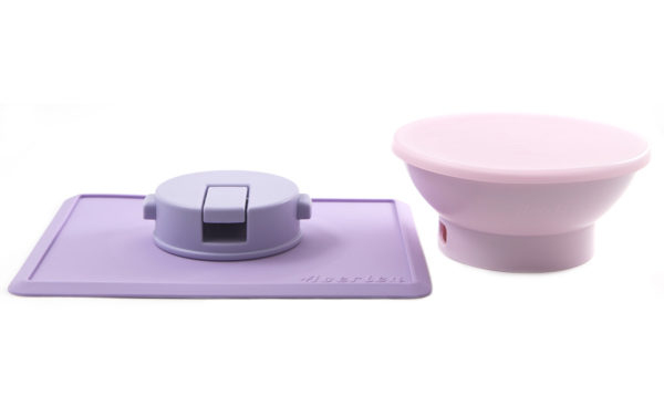 Suction Bowl + Placemat (Pink / Lavender) - Image 5