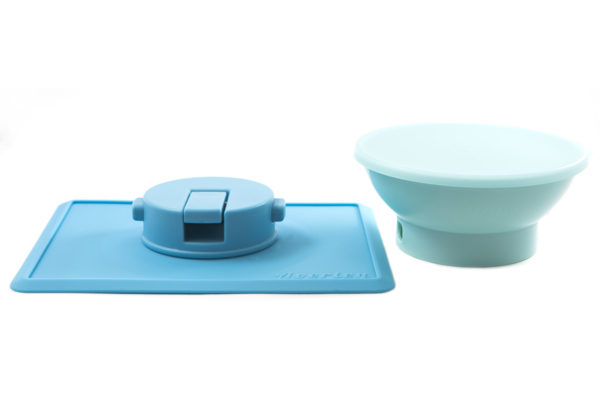 Suction Bowl + Placemat (Mint / Light Blue) - Image 5